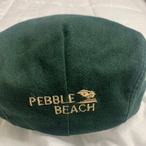 Pebble Beach Traditional Green Cotton Golf Flat Cap